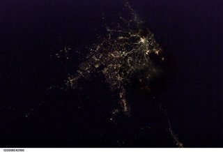 Sydney at night - THANKS NASA!