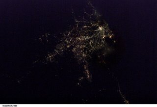 Sydney at night - THANKS NASA!