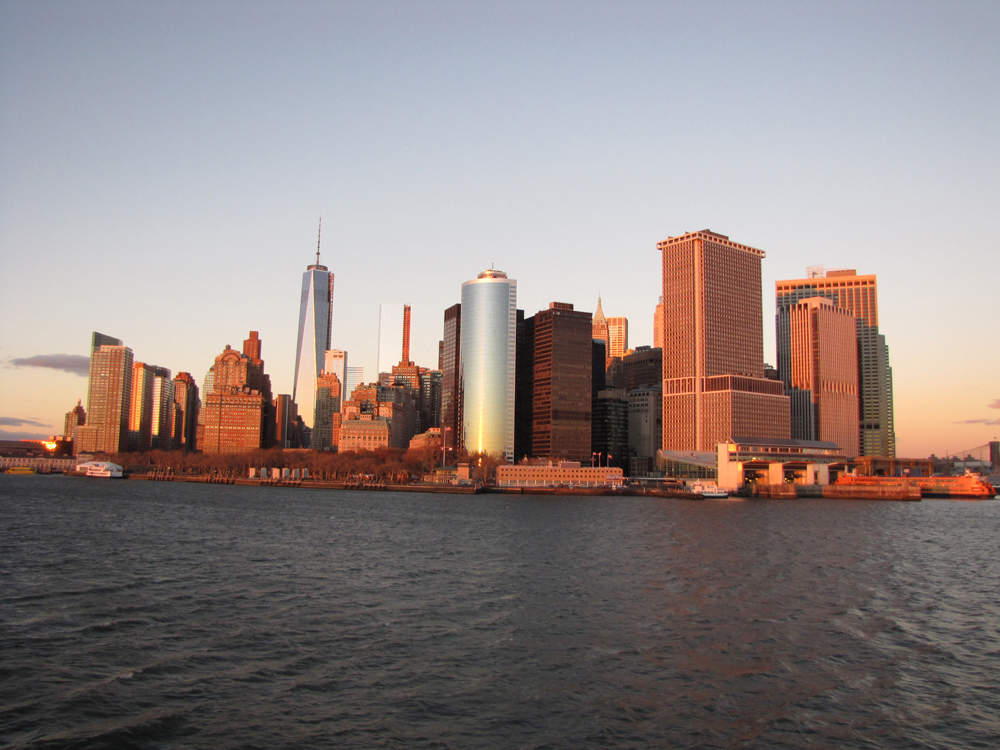 View of the city from the ferry