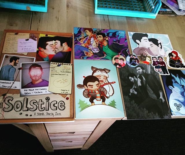 My Sterek zine order arrived today (mum had to bring me my mail). So much gorgeous sterek stuff. And i already read the pdf but having an actually physical copy with the artwork inside by some of my fave sterek artists is just the best. #sterek #sterekzine #fangirlpurchases
